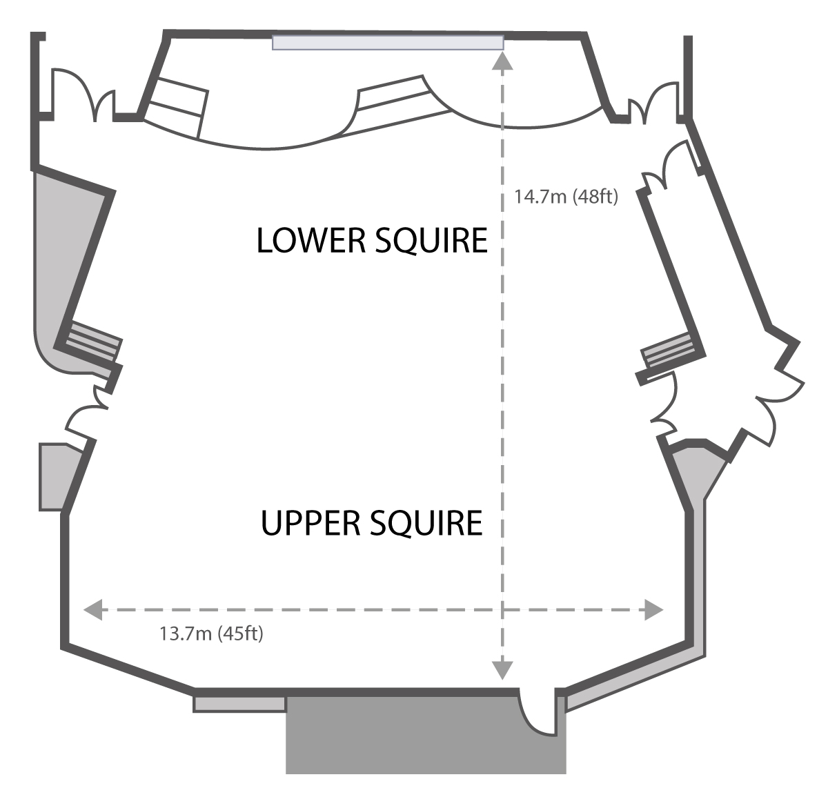 Squire theatre layout for lecture