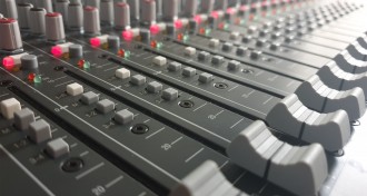 Sound Mixing Desk in the Squire Lecture Theatre at The Ark Conference Centre