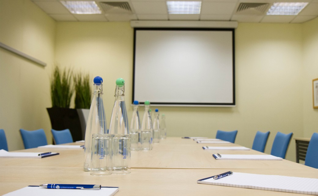 Aegean room in boardroom layout at The Ark Conference Centre in Basingstoke Hampshire