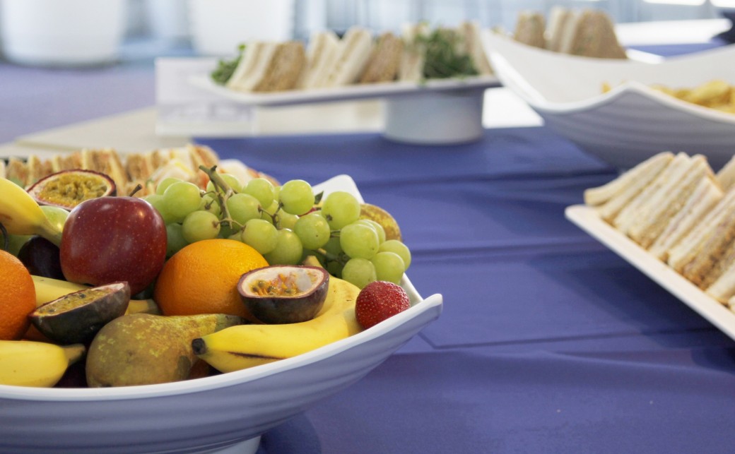 Sandwiches and Fruit Bowl Platter Conference Catering at The Ark Conference Centre Basingstoke Hampshire